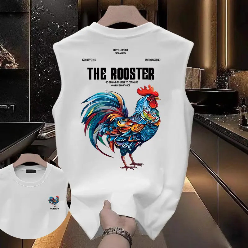 autuomanเทรนด์เสื้อกั๊กชายและหญิงแขนกุดเสื้อยืด 2025 ฤดูร้อนใหม่แห้งเร็วระบายอากาศด้านบนสำหรับคู่รัก