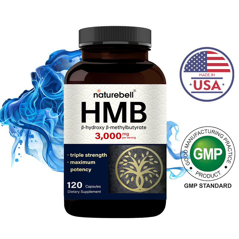 Naturebell HMB Capsules | ช่วยสนับสนุนความแข็งแรงและการฟื้นฟูกล้ามเนื้อ | 120 Capsules