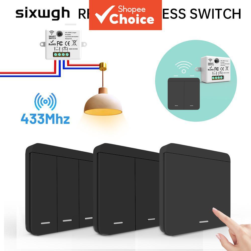 RF 433Mhz สวิตช์ไร้สายรีโมทคอนโทรล DIY สมาร์ทสวิตช์