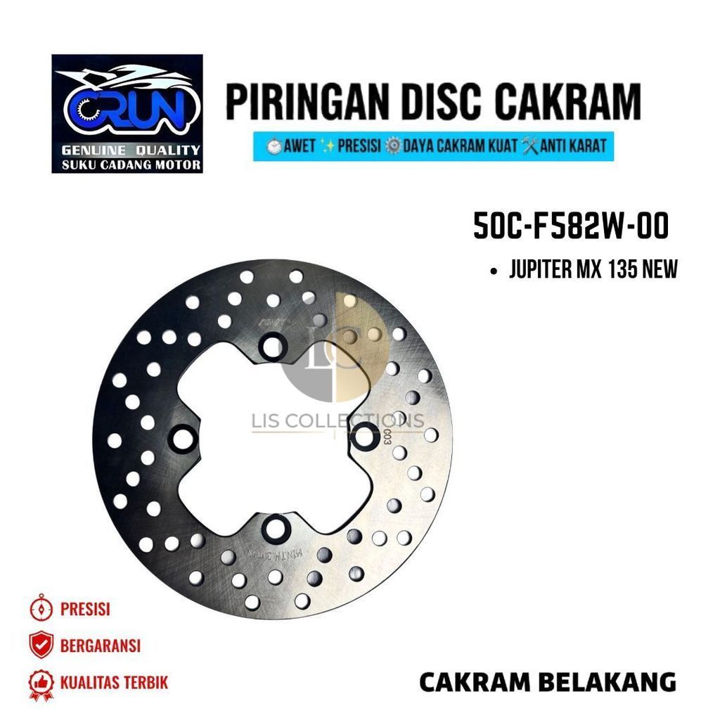 CRUN 50C-F582W-00 แผ่นหลัง Yamaha Jupiter MX New