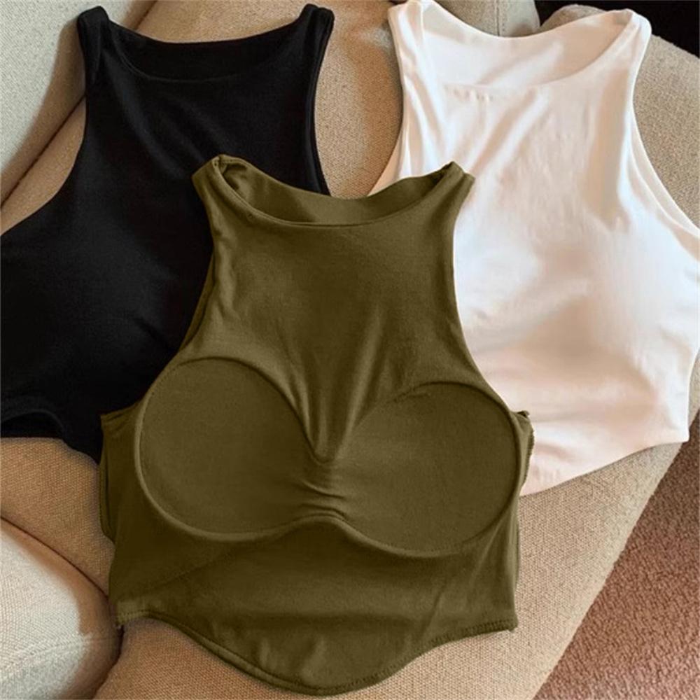 【จัดส่ง 2-3 วัน】เสื้อกล้ามผู้หญิง เสื้อยืดแขนกุด รูปที่ 8