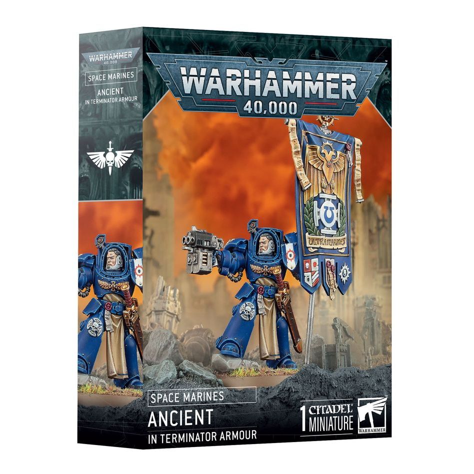 (NEW RELEASE) WARHAMMER 40K: S/MARINES: ANCIENT IN TERMINATOR ARMOUR โมเดลวอร์แฮมเมอร์