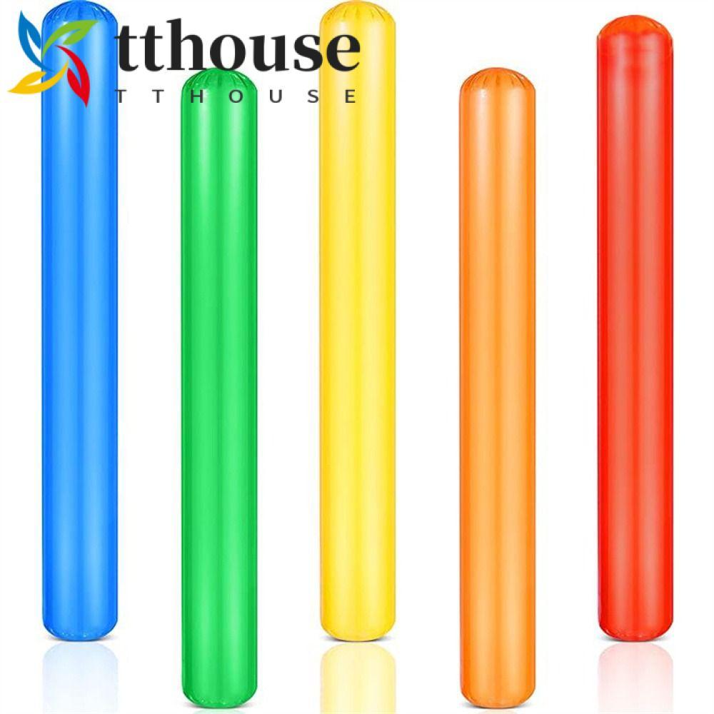 TTHOUSE Inflatable Cheer Sticks, Blow up Float Water Noodles Pool Inflatable Sticks, Water Games สีส