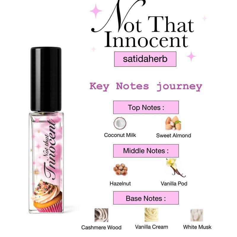 (10ml.) น้ำหอม Satidaherb Not that Innocent EDP Perfume ติดทน 4-6 ชั่วโมง