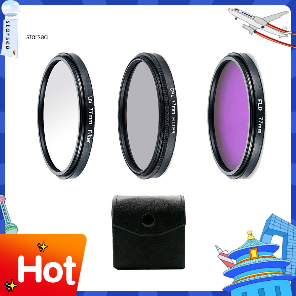 SRA ZK Professional UV CPL Polarizer FLD Photo Photo Photo Photography Filter Kit สําหรับกล้อง SLR