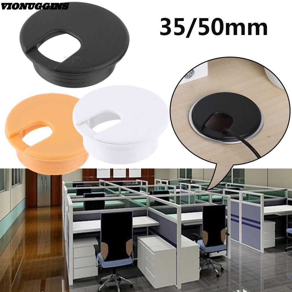VIONUGGINS 35/50 มม.คอมพิวเตอร์Grommet Tidy Cable Clamp Buckle Line Office Line Box
