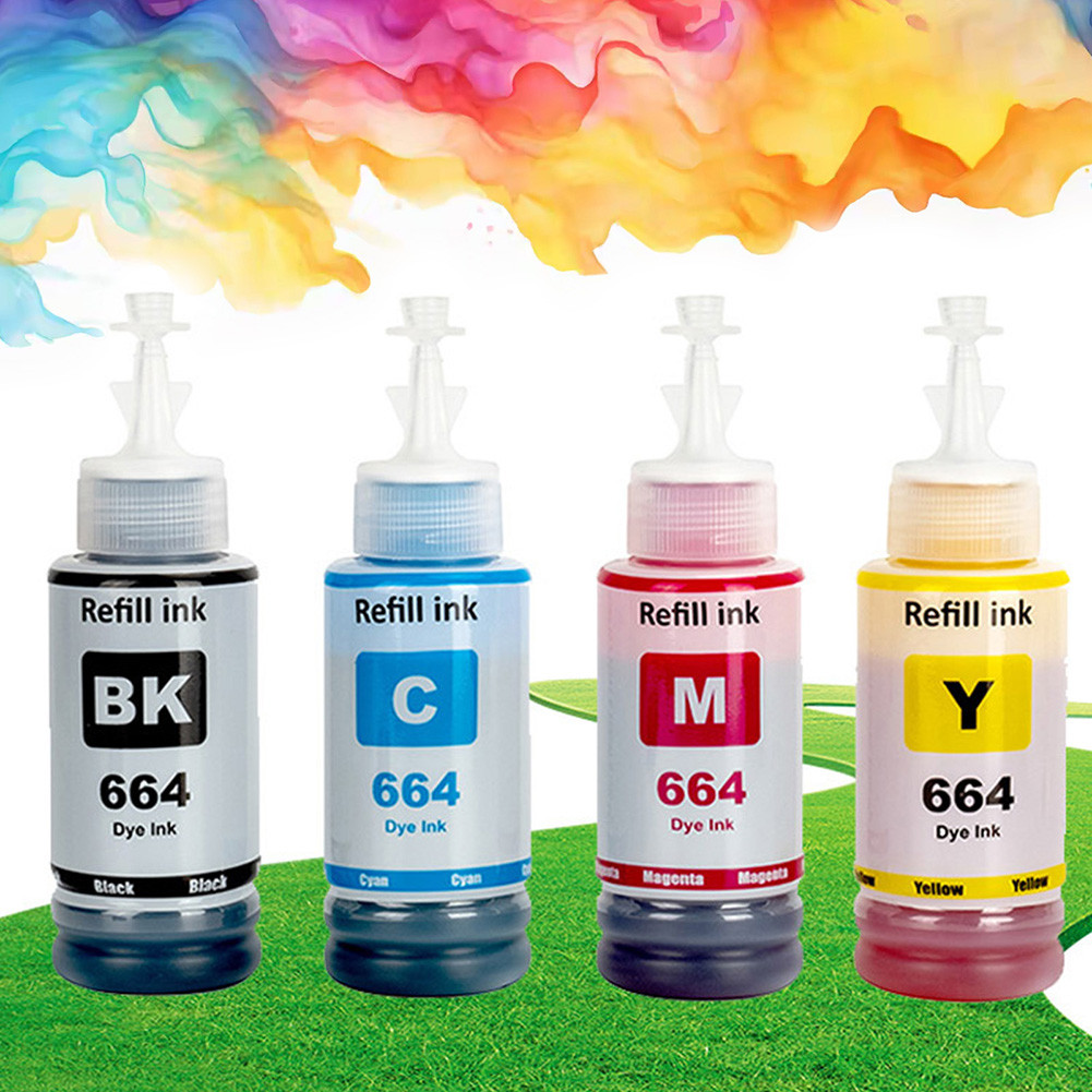 เหมาะสําหรับ Epson T664 664 หมึกเติมมืออาชีพสําหรับ Epson