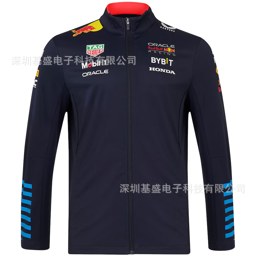F1 Racing Jersey Red Bull Fleet Off-Road Motorcycle Cycling Jersey Warm Jacket American Fleece Long-