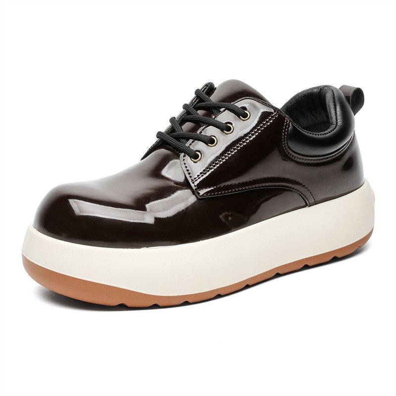 รองเท้าแฟชั่นหัวกว้าง.Green Bamboo Xiaoyou อินเทรนด์