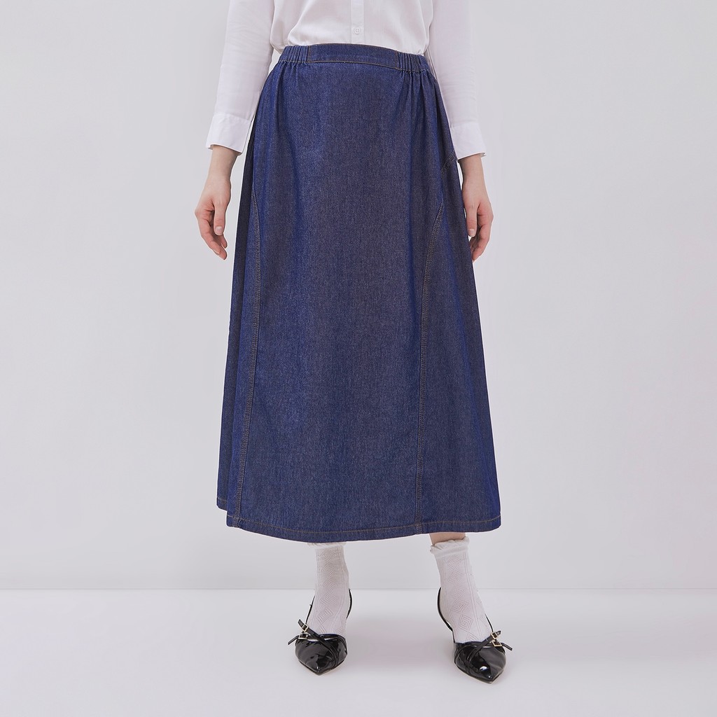 กระโปรงยีนส์ DUST Blue Niran A-Line (D.21150)