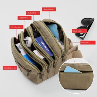 กระเป๋าคาดเอวแบบใช้งานได้จริงความจุขนาดใหญ่ กระเป๋าใส่เครื่อ…