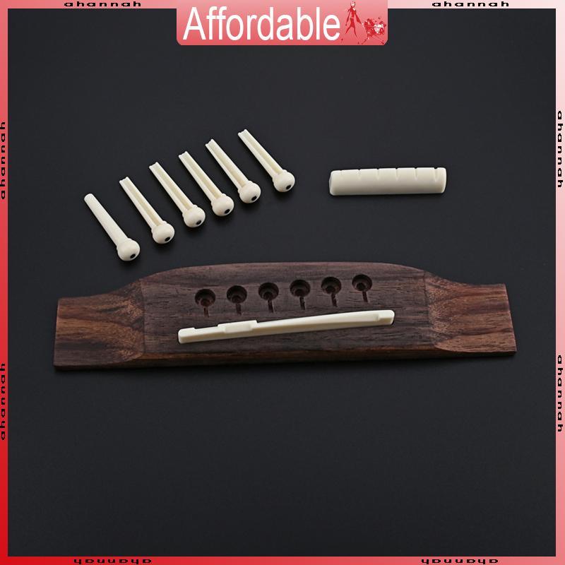 AH Guitar Acces Rosewood Acoustic Guitar Bridge Nut End Pin Pins