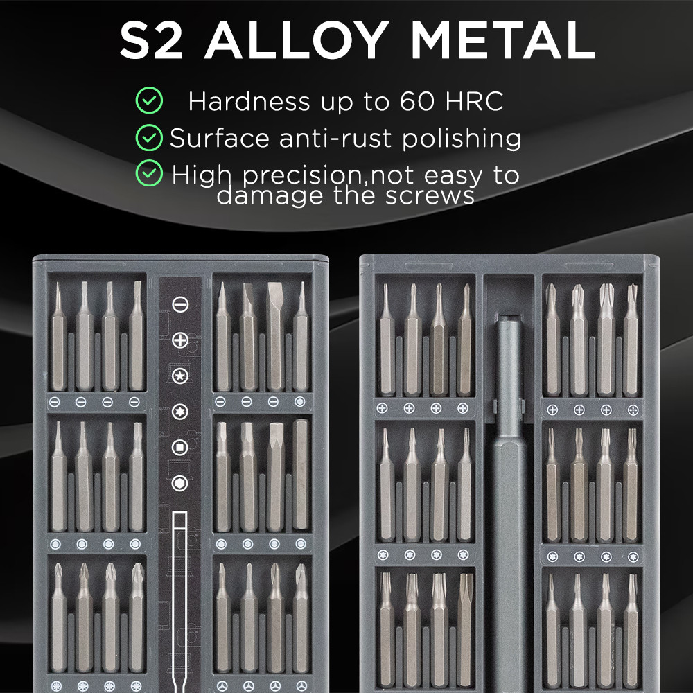 Precision Screwdriver Set Phillips Torx Hexagonal Flat Head Magnetic Screwdriver Head for iPhone PC 