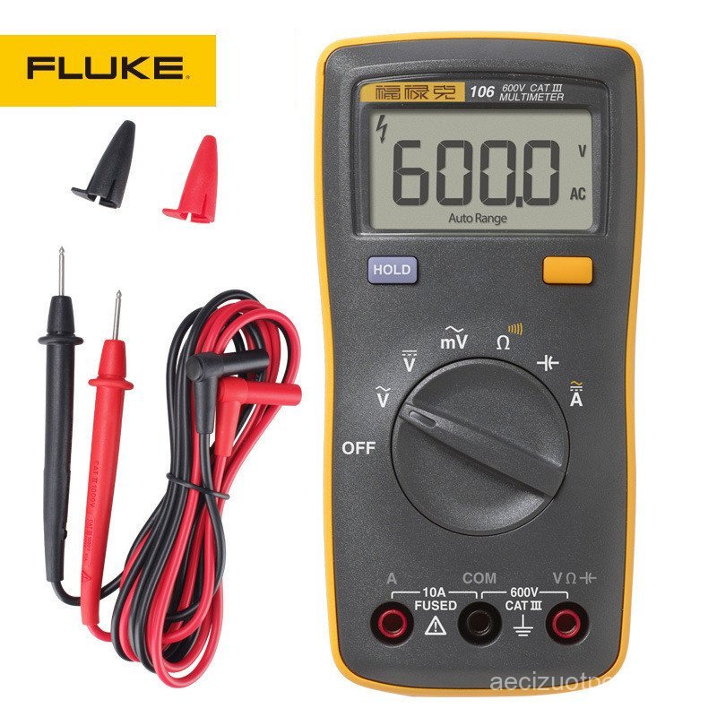 Fluke fluke มัลติมิเตอร์แบบดิจิตอล F101/KIT F106 F107 มัลติมิเตอร์แบบดิจิตอล F12E+มัลติมิเตอร์