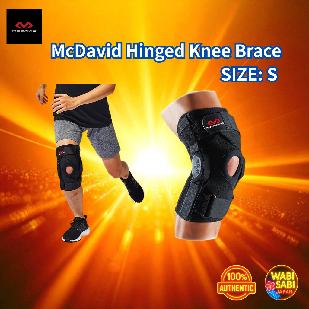 McDavid Hinged Knee Brace XC, Hard Support, Ambidextrous, Lateral Stability (M429/S)