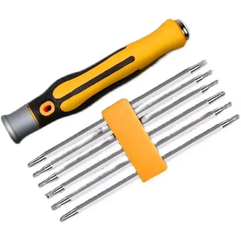 Screwdriver Set Magnetic Bit Cross Flat Shaped Screwdriver Head Multifunctional Precision Handheld M