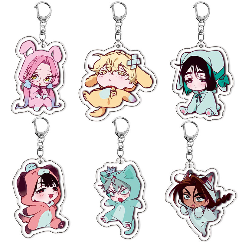 อะนิเมะ Alien Stage Chibis พวงกุญแจสําหรับผู้หญิงอุปกรณ์เสริมกระเป๋าน่ารัก Luka Ivan Till Mizi Hyuna