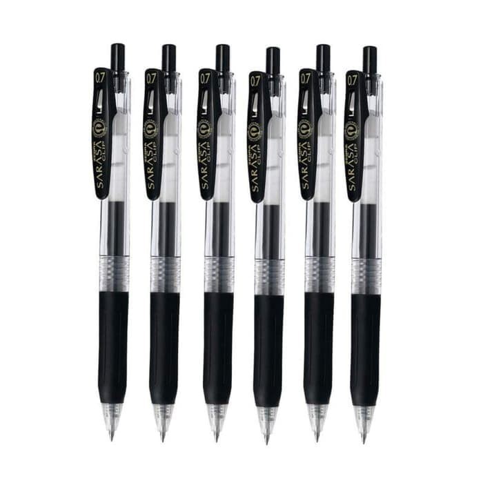 (Unit) Original SARASA Clip 0.5mm Black Gel Pen / Zebra Sarasa Clip Ink Gel Per Pcs / Zebra Sarasa P