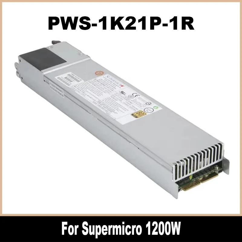 PWS-1K21P-1R สำหรับ Supermicro 1200W 1U แหล่งจ่ายไฟสลับแบบสำรอง ผ่านการทดสอบ 100%