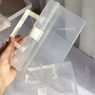 สติ๊กเกอร์ฟรี! กล่องปฐมพยาบาล กล่องยาสามัญประจำบ้าน พกพาได้ กล่องใส่ยา มีหูหิ้ว กันฝุ่น