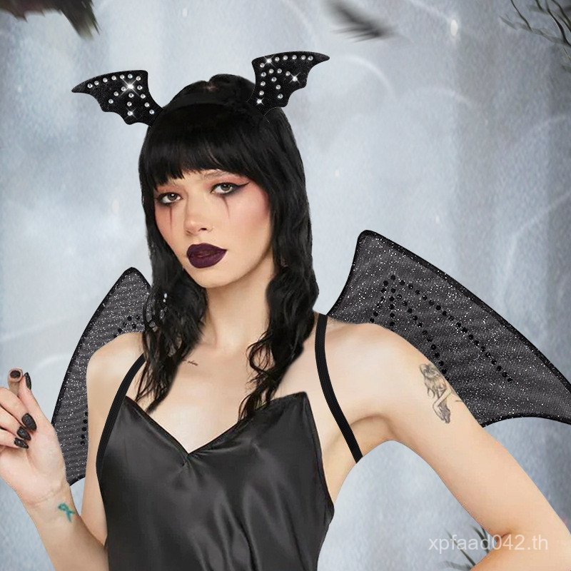 ปีกแต่งตัวอุปกรณ์ประกอบฉากด้วยเพชร cosHALLOWEEN Prom Bat ที่คาดผมปาร์ตี้สไตล์ใหม่ ฮาโลวีน sm ชุด 58E