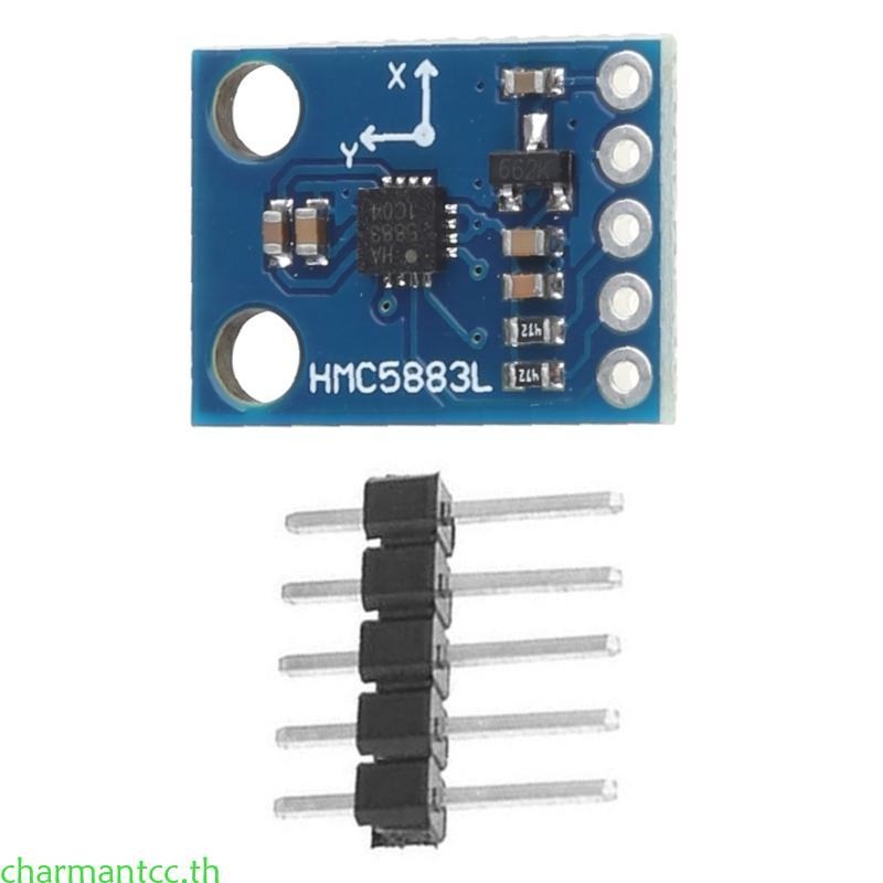 Charmantcc GY-273 โมดูลเซ็นเซอร์แม่เหล็กสําหรับโมดูลสนามแม่เหล็กสามแกน