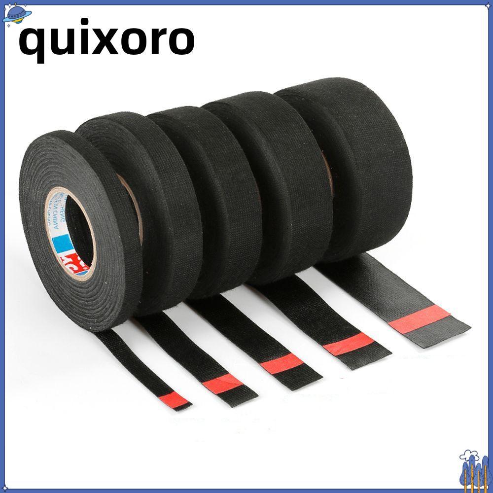 QUIXORO Wire Loom Tape, Cloth Heat-resistant Wire Harness Tape, Noise Dampening Automotive Cable เทป