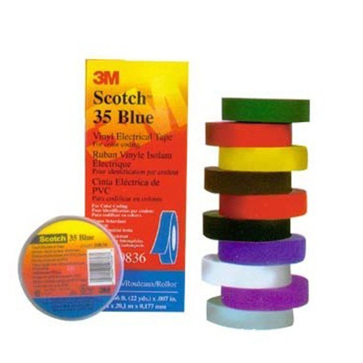 เทปพันสายไฟ 3 เทปพันสายไฟ #Insulation M353M เทปเทป สี GIMI