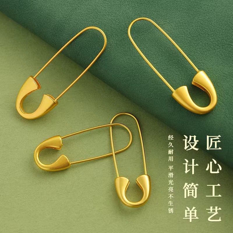 เข็มกลัดทรายทอง DIY ใหม่ สไตล์หรูหรา ใช้งานง่าย เหมาะสำหรับเครื่องประดับและอุปกรณ์เสริม