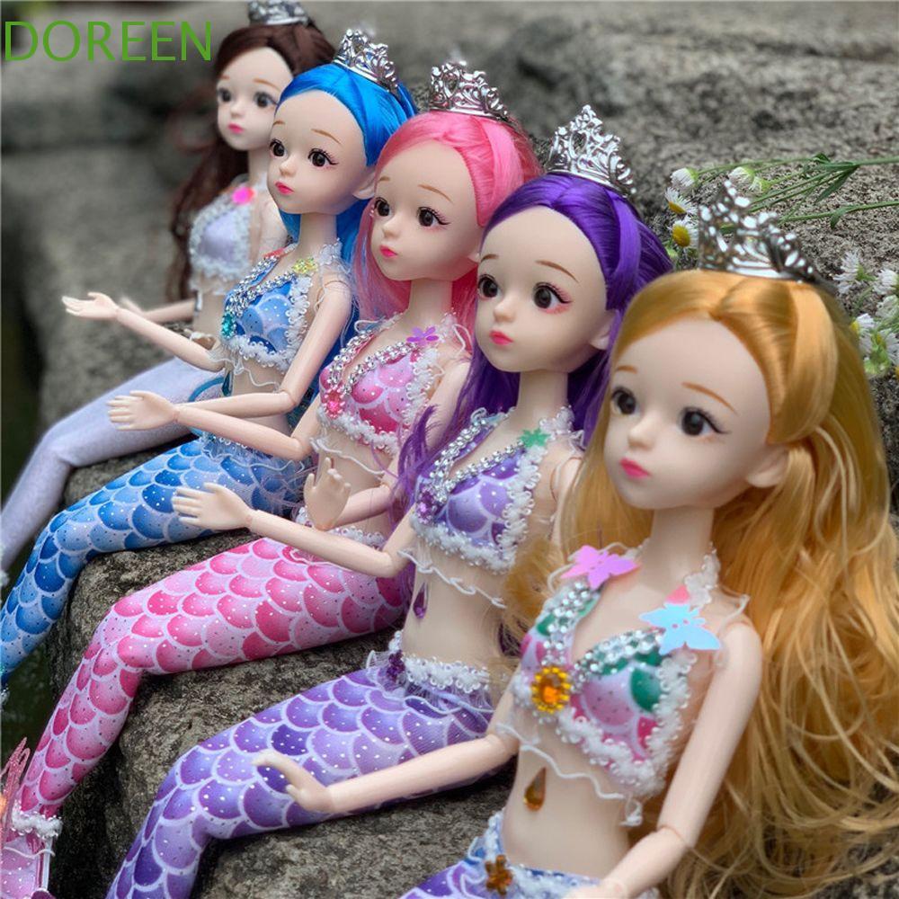 DOREEN ตุ๊กตา BJD 13 Joint Movable 3D Eye น่ารัก Kawaii 30 ซม.3D Eye Dress-up ของเล่น