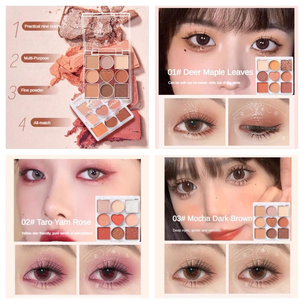 11PCS BEAUTY MAKEUP COMBINATION SET SVMY Eye Shadow + SVMY BB Cream + SVMY Lip Glaze + SUVMY คอนซีลเ