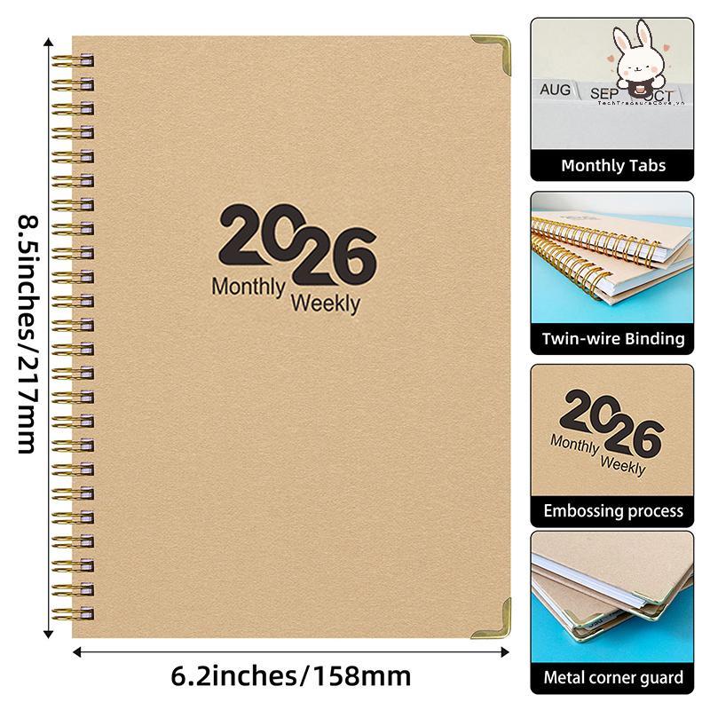 [Teh] Simple รายเดือน Planner 2025 Notebook Weekly To Do List Notebook รายเดือน Schedule Book A5 Wee