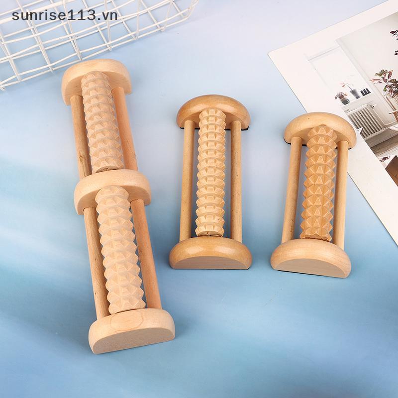 SR Beauty Foot Sole Massager บรรเทา Plantar Fasciitis ลูกกลิ้งไม้ประเภทไม้เนื้อแข็งนวดเท้าและขา Acup