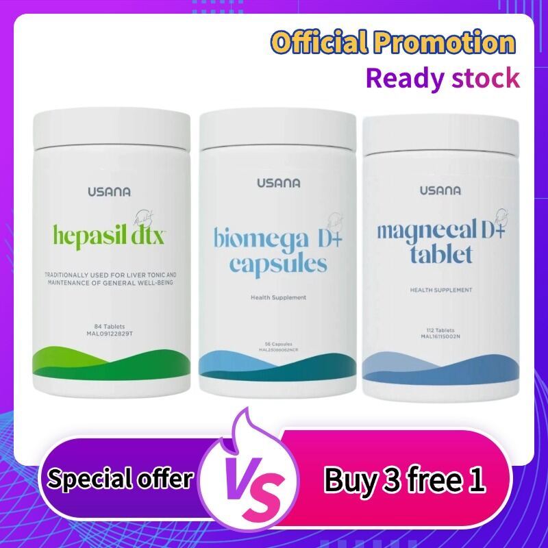 USANA Hepasil DTX 84S PER BOTTLE Liver Treasure USANA Magnesium 112S PER BOTTLE D Vitality แคลเซียมแ