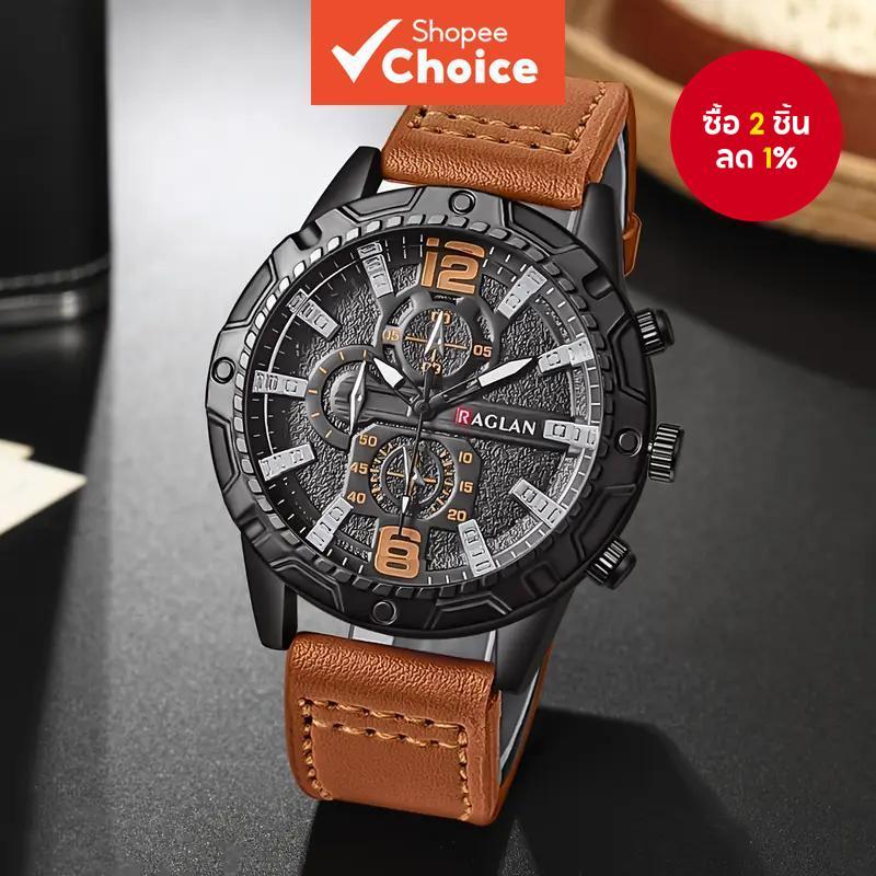 แฟชั่นลําลองหน้าปัดขนาดใหญ่นาฬิกาควอตซ์สายหนังมืออาชีพใช้ทุกวันสําหรับผู้ชาย