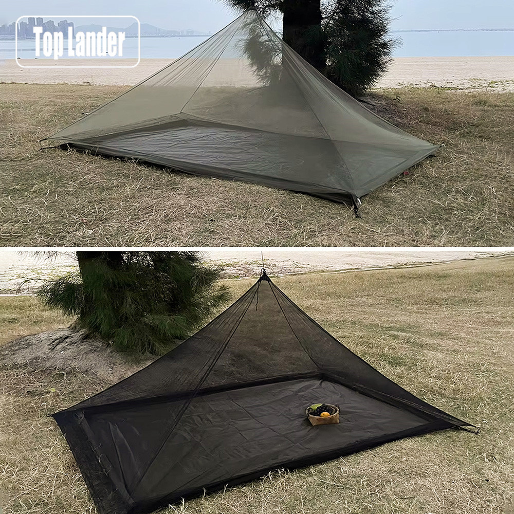 Camping Mosquito Net Tent Pyramid Mesh Tent Ultralight Bug Shelter Outdoor InsectProtectionPortableB