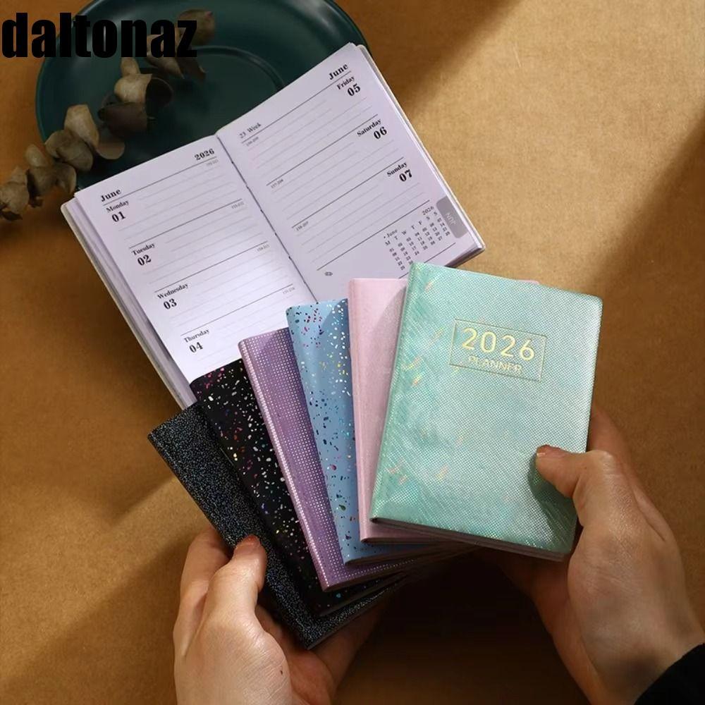 DALTONA A7 Mini Notebook, Square Weekly Planner Notepad