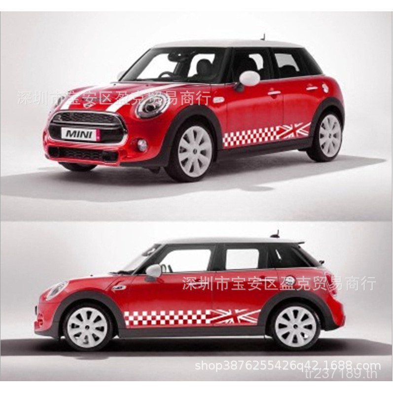 สติกเกอร์ตกแต่ง Cooper สติกเกอร์ BMW F56 Garland สติกเกอร์รถข้าวธง MINI Waistline Body Y-223 เหมาะสํ