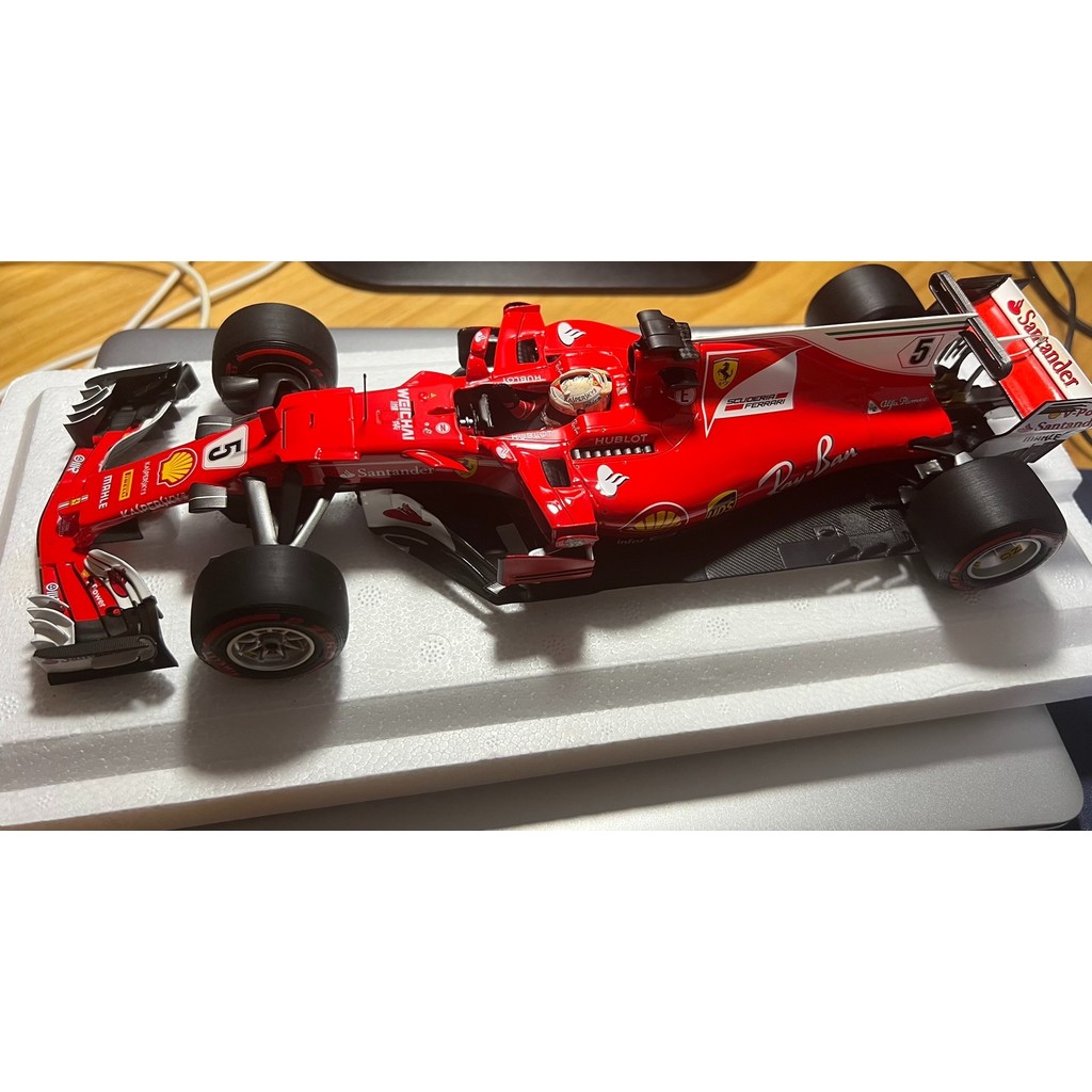 Bbr f1 1: 18 2017 Ferrari SF70H Monaco Station Champion Sebastian Wittel ฐานโฟมยางสีแดง kimi นั้นชนะ
