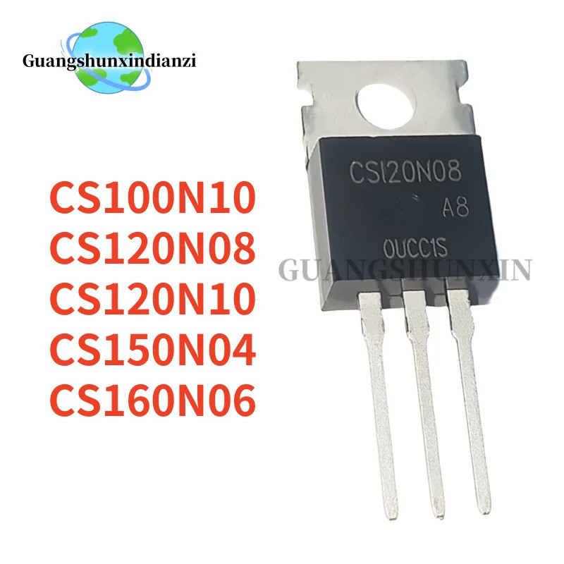 5PCS CS120N08A8 CS120N08 CS100N10A8 CS100N10 CS120N10A8 CS120N10 CS150N04A8 CS150N04 CS160N06A8 CS16