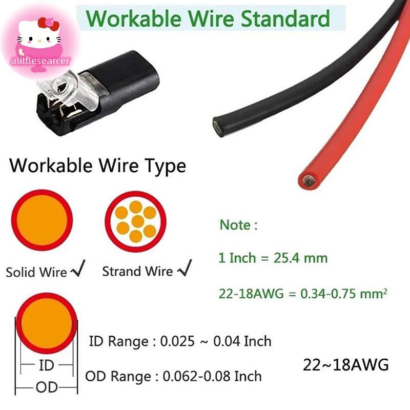 Alittlesearcer 2 Pin Way Plug Car Wire Crimp Terminals - กันน้ํา Quick Automotive Wire Plug Wire EN
