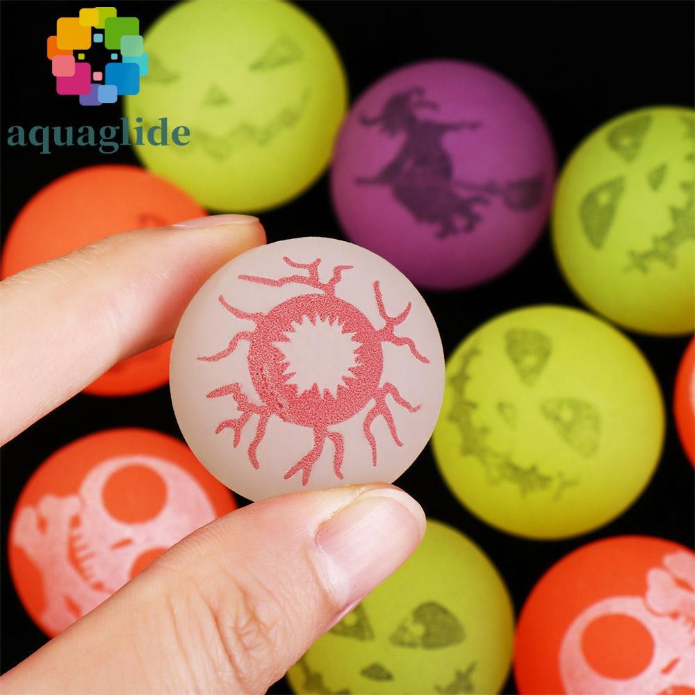 AQUAGLIDE 10 ชิ้น/เซ็ต Halloween Bouncy Balls, ยืด Eyeballs น่ากลัว Bouncy Eyeball, คอสเพลย์ Prop Gl