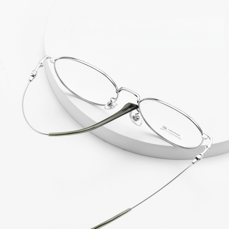 FIARDA แว่นตารอบไทเทเนียมสไตล์เรโทรสำหรับผู้หญิง และชาย แบบแฟชันพร้อมเลนส์ปรับได้ รหัส 58195F - รูปที่ 3