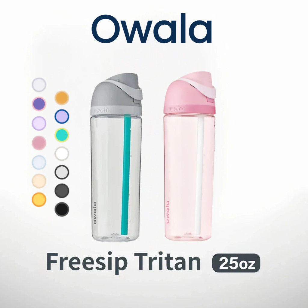 Owala Freesip Tritan ขวดน้ำพลาสติกขนาด 25oz พร้อมหลอด