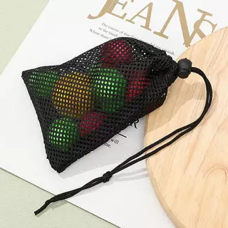 [ใหม่] Bla สีขาวตาข่ายทนทาน Drawstring Bag Storage Pouch Multi Purpose Home Travel กิจกรรมกลางแจ้งถุงซักผ้า Stuff Sa [TH]