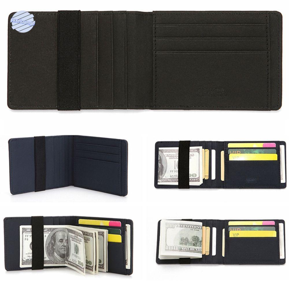 LUXELUNGE Card Sleeves Anti-degaussing Secure Korean Card Holder Bag Protector RFID Blocking Leather
