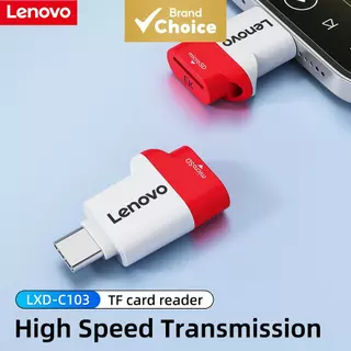 เครื่องอ่านบัตร Lenovo USB 3.2 OTG Type C Micro SD สําหรับสมาร์ทโฟนและแล็ปท็อป เสียบแล้วใช้งานได้เลย