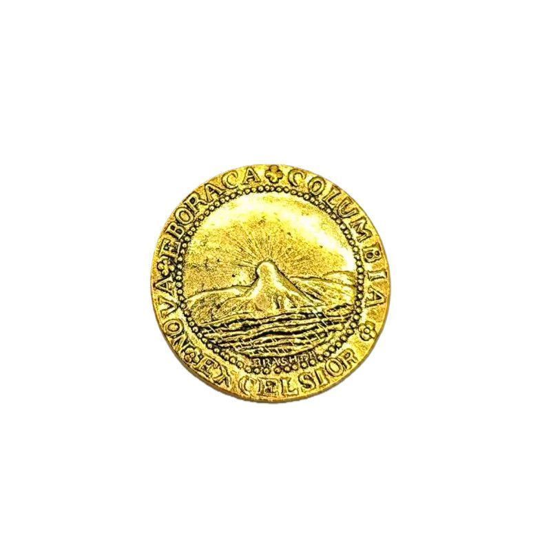 สหรัฐอเมริกา 1787 New York Gilt Coins Museum เหรียญกรีก เหรียญทองไม่สม่ําเสมอ Mexico Volcanic Gold C