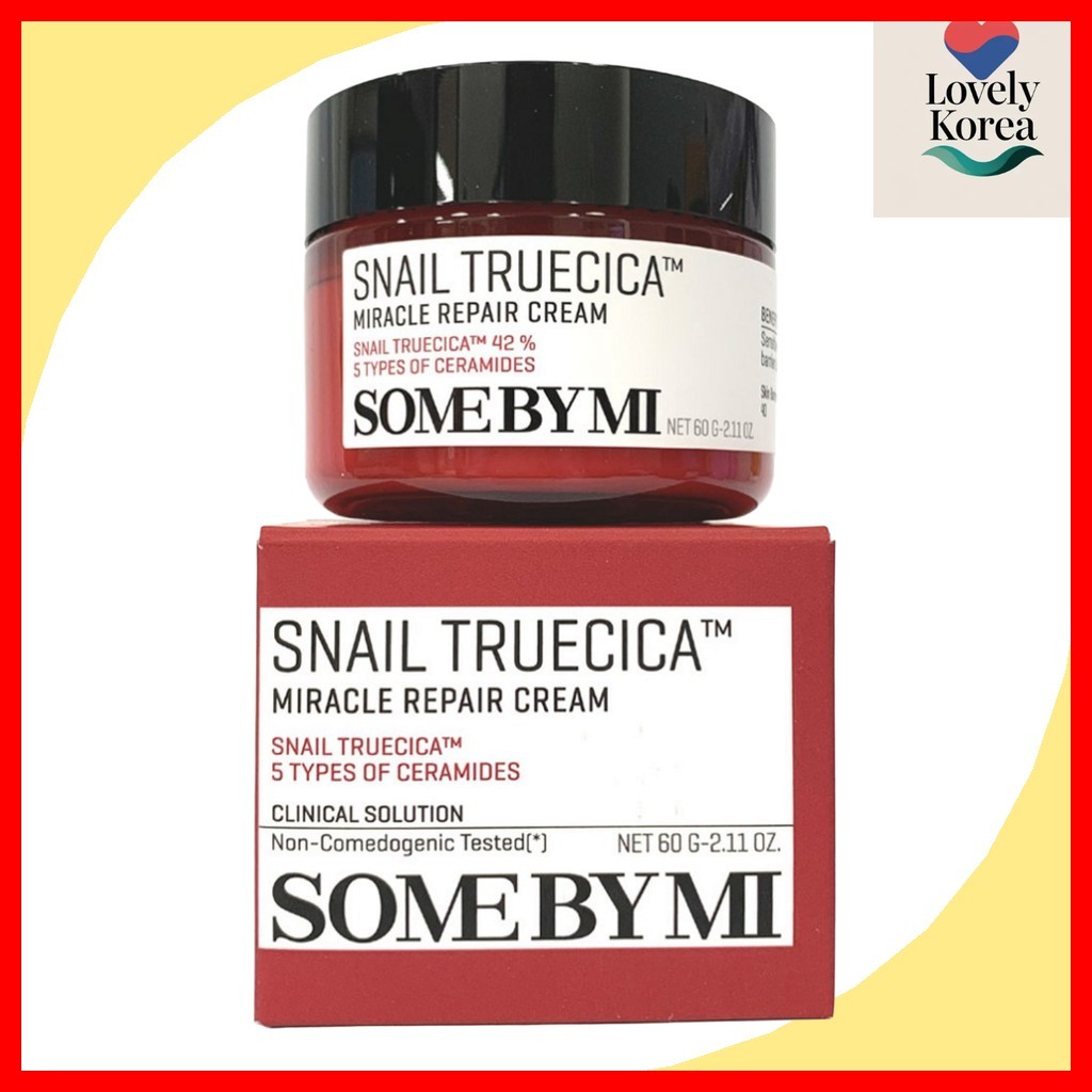 [some by mi] Snail Truecica Miracle Repair Cream, 60g, 1pc / Korean Moisturizer / Repairing Formula 