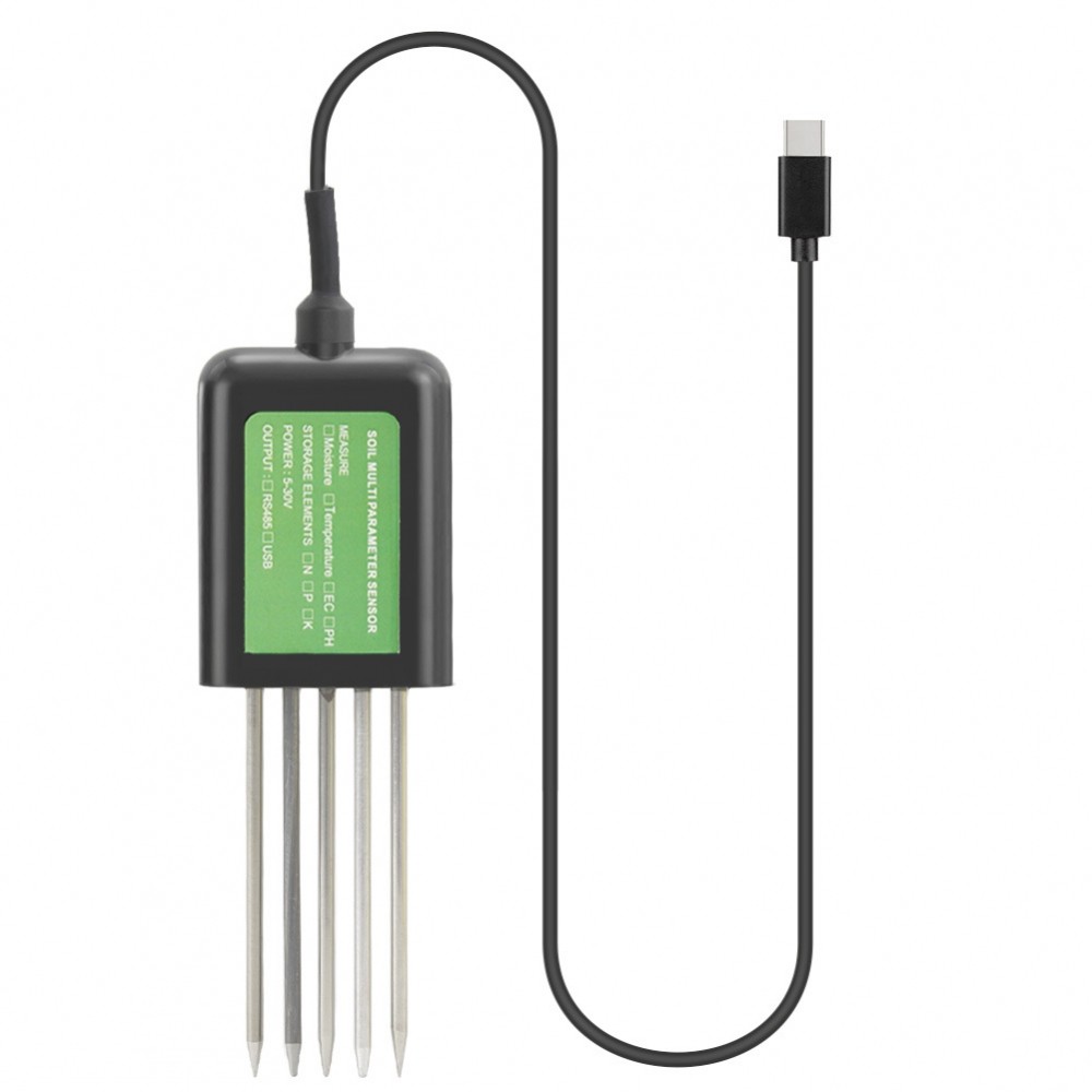 USB Soil Sensor NPK Nutrient Analyzer Epoxy Resin Sealing For Agricultural Use